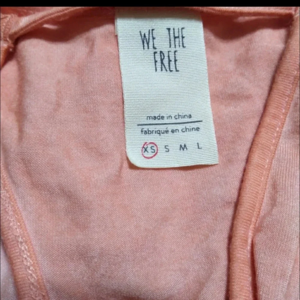 Free People Amelia Tank Top In Peach Size XS